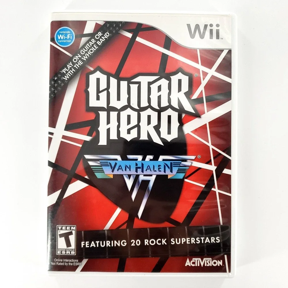 Guitar Hero: Van Halen (Nintendo Wii, 2009) Complete Tested & Works